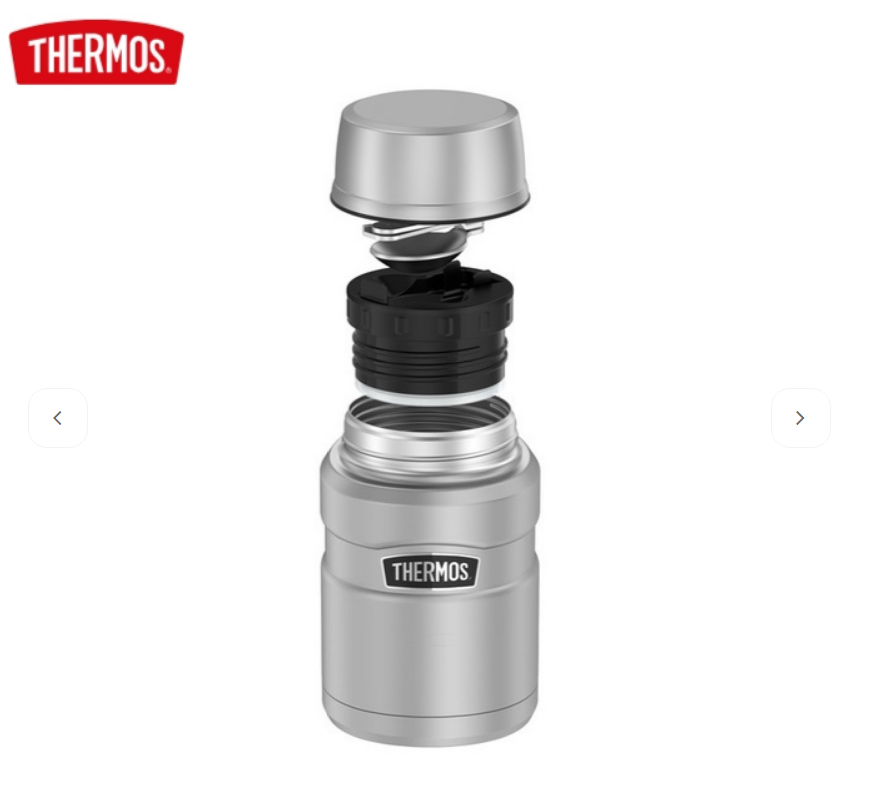 Termos obiadowy ze składaną łyżką i kubkiem Thermos 710ml - Zielony