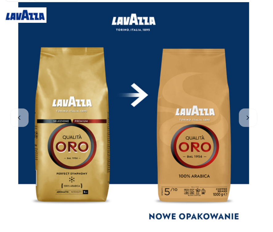 Kawa ziarnista Lavazza Qualita Oro 1kg